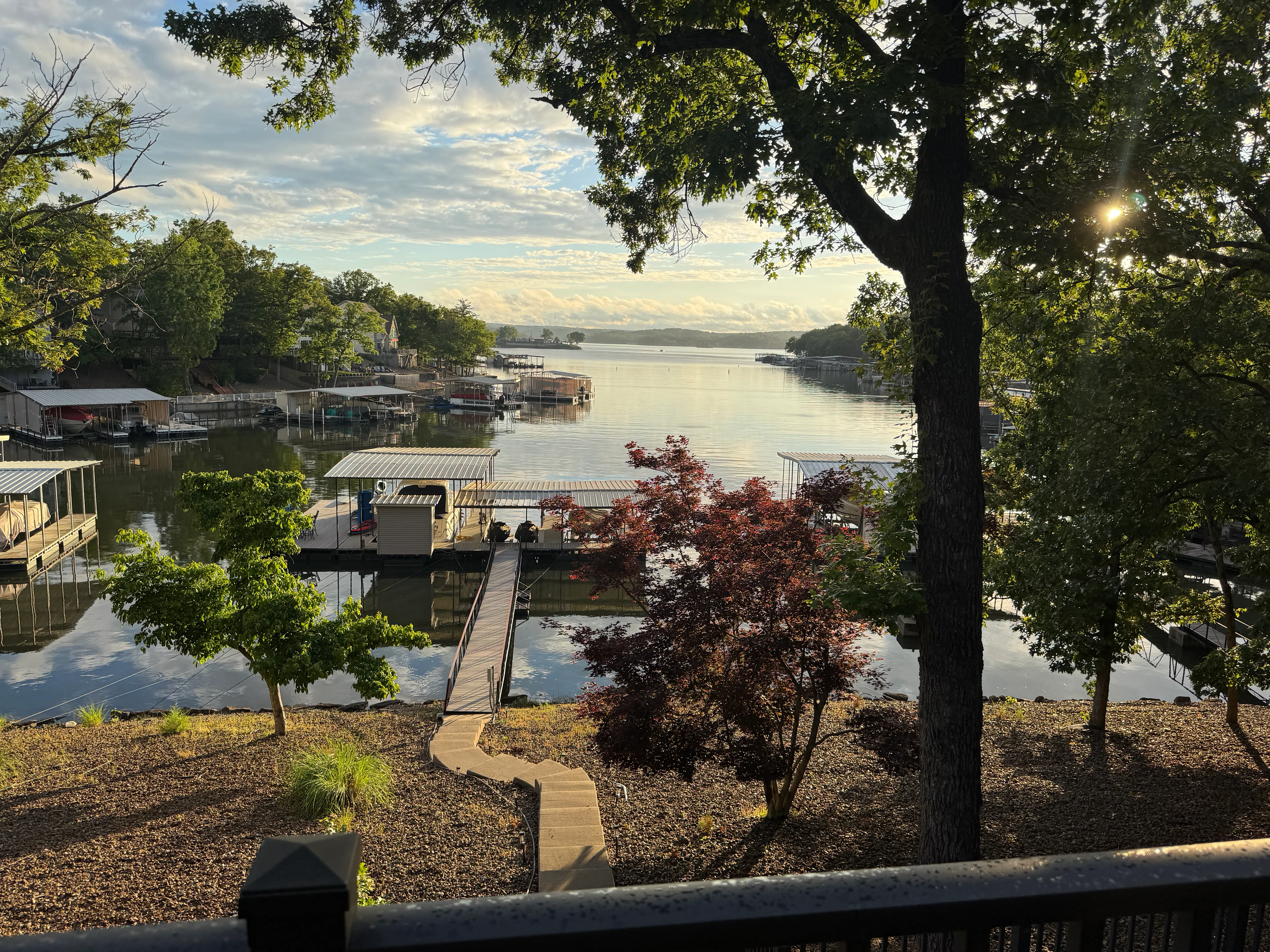 Lake and dock photo