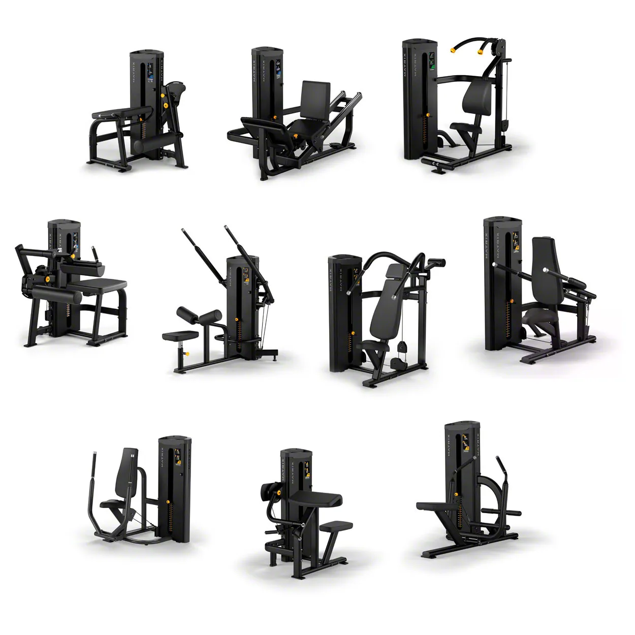 10 Matrix weightlifting machines