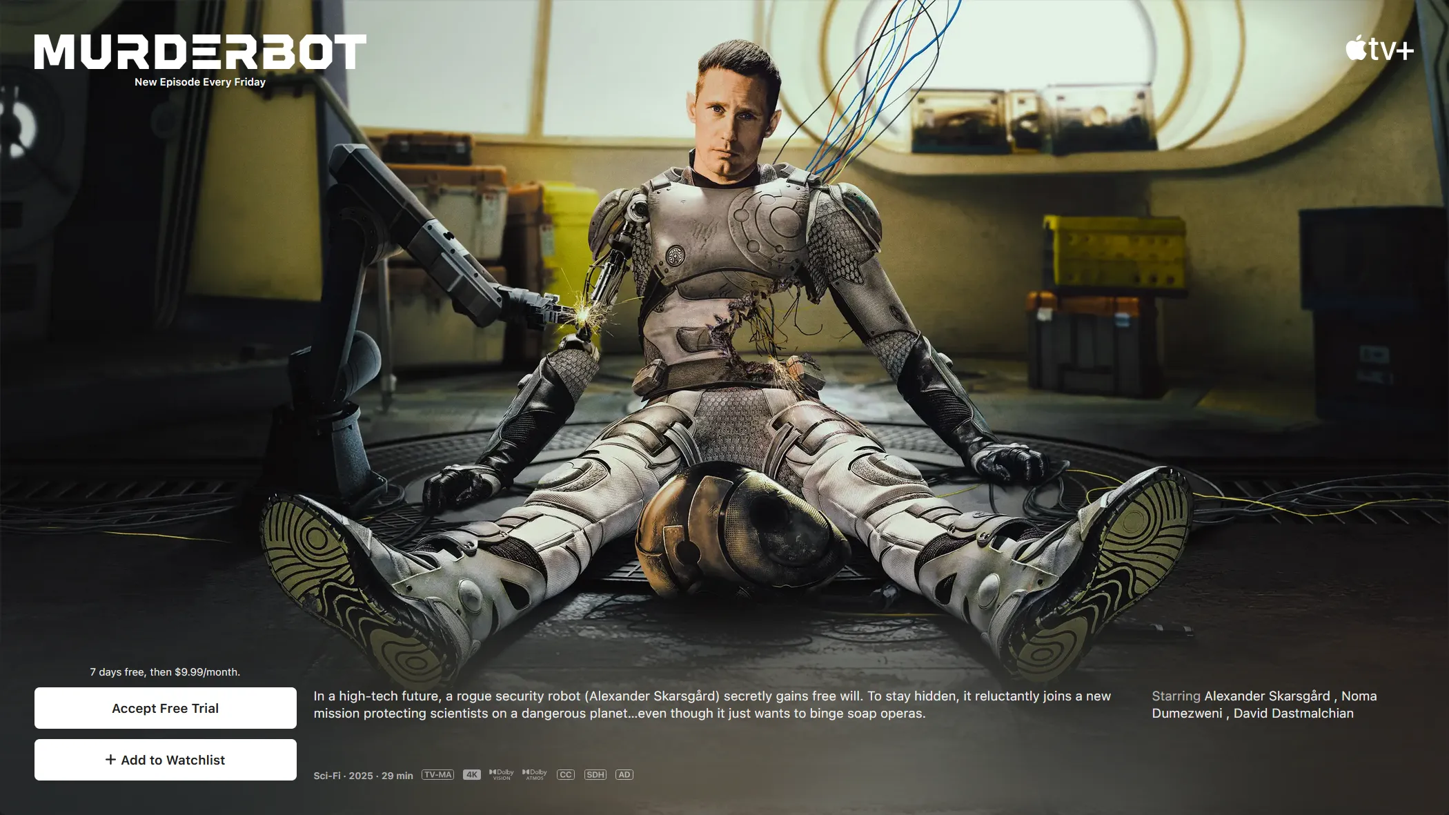 genuinely surprised I haven't heard anyone talk about this show. Was it bad...? Murderbot Apple TV Show Preview Image
